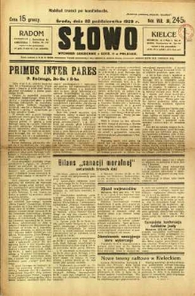 Słowo, 1929, R. 8, nr 245