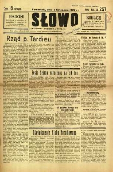 Słowo, 1929, R. 8, nr 257
