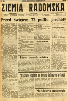 Ziemia Radomska, 1932, R. 5, nr 188