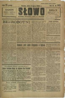 Słowo, 1930. R. 9, nr 149
