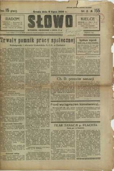 Słowo, 1930. R. 9, nr 155