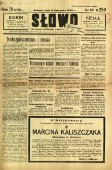 Słowo, 1929, R. 8, nr 259