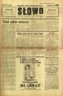 Słowo, 1929, R. 8, nr 260