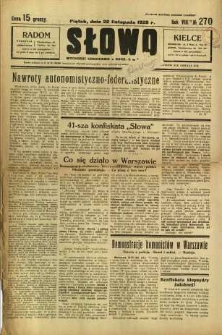 Słowo, 1929, R. 8, nr 270