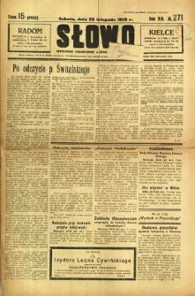 Słowo, 1929, R. 8, nr 271