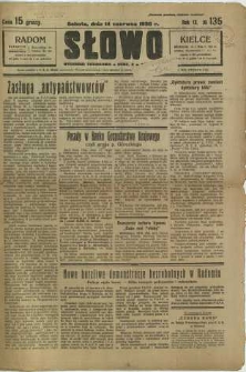 Słowo, 1930. R. 9, nr 135