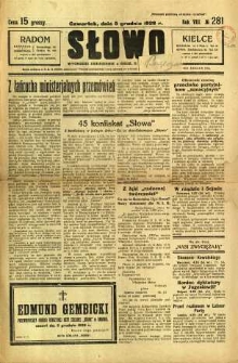 Słowo, 1929, R. 8, nr 281
