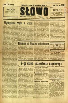 Słowo, 1929, R. 8, nr 285