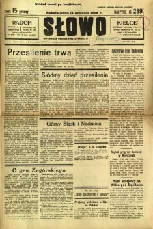 Słowo, 1929, R. 8, nr 289