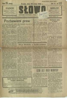 Słowo, 1930. R. 9, nr 122