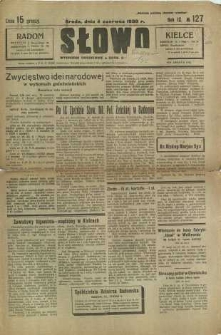 Słowo, 1930. R. 9, nr 127