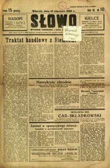 Słowo, 1930. R. 9, nr 10