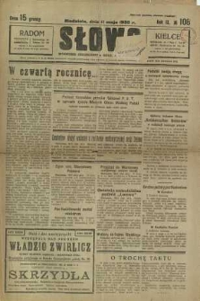 Słowo, 1930. R. 9, nr 108
