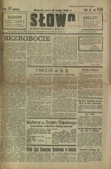 Słowo, 1930. R. 9, nr 109