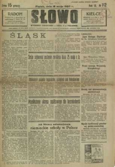 Słowo, 1930. R. 9, nr 112