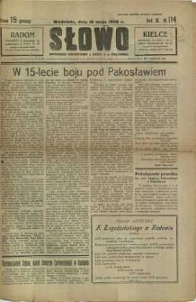 Słowo, 1930. R. 9, nr 114