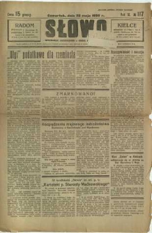 Słowo, 1930. R. 9, nr 117