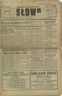 Słowo, 1930. R. 9, nr 120