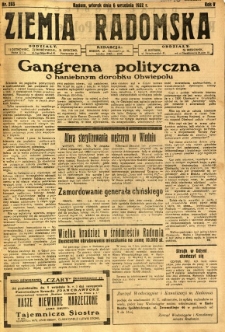 Ziemia Radomska, 1932, R. 5, nr 203
