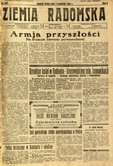 Ziemia Radomska, 1932, R. 5, nr 204