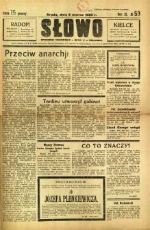Słowo, 1930. R. 9, nr 53