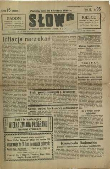 Słowo, 1930. R. 9, nr 95