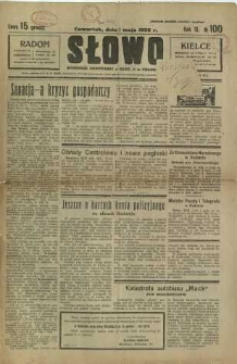 Słowo, 1930. R. 9, nr 100