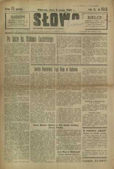 Słowo, 1930. R. 9, nr 103