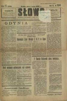 Słowo, 1930. R. 9, nr 104