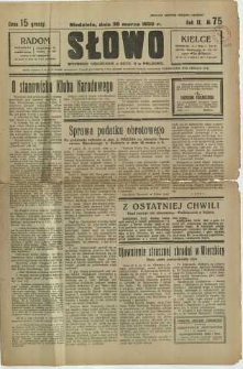 Słowo, 1930. R. 9, nr 75