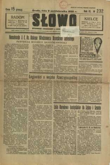 Słowo, 1930. R. 9, nr 232