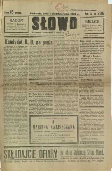 Słowo, 1930. R. 9, nr 236