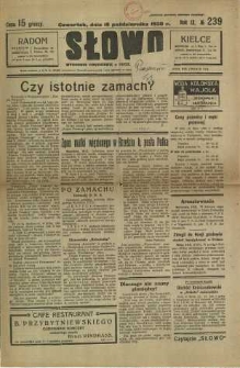 Słowo, 1930. R. 9, nr 239