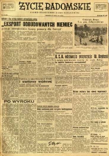 Życie Radomskie, 1947, nr 139