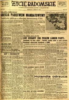 Życie Radomskie, 1947, nr 161
