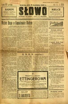 Słowo, 1930, R. 9, nr 88