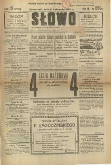 Słowo, 1930. R. 9, nr 256