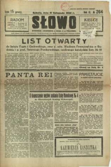 Słowo, 1930. R. 9, nr 264
