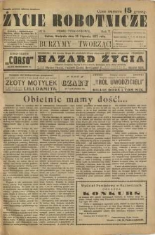 Życie Robotnicze, 1927, R. 5, nr 4