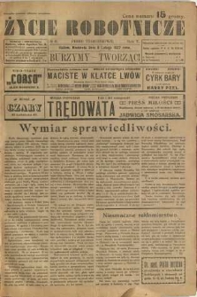 Życie Robotnicze, 1927, R. 5, nr 6