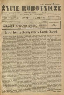Życie Robotnicze, 1927, R. 5, nr 27