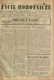 Życie Robotnicze, 1927, R. 5, nr 33