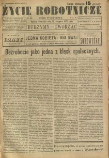 Życie Robotnicze, 1927, R. 5, nr 34