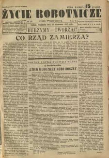 Życie Robotnicze, 1927, R. 5, nr 38