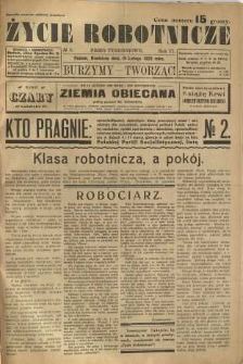 Życie Robotnicze, 1928, R. 6, nr 8
