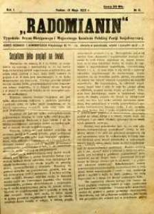 Radomianin, 1922, R. 1, nr 6