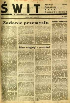 Świt, 1945, R.3, nr 5