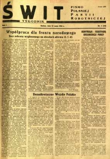 Świt, 1945, R.3, nr 6