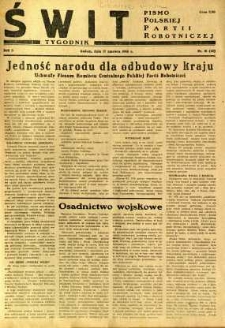 Świt, 1945, R.3, nr 10