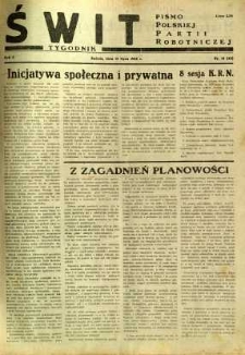 Świt, 1945, R.3, nr 14